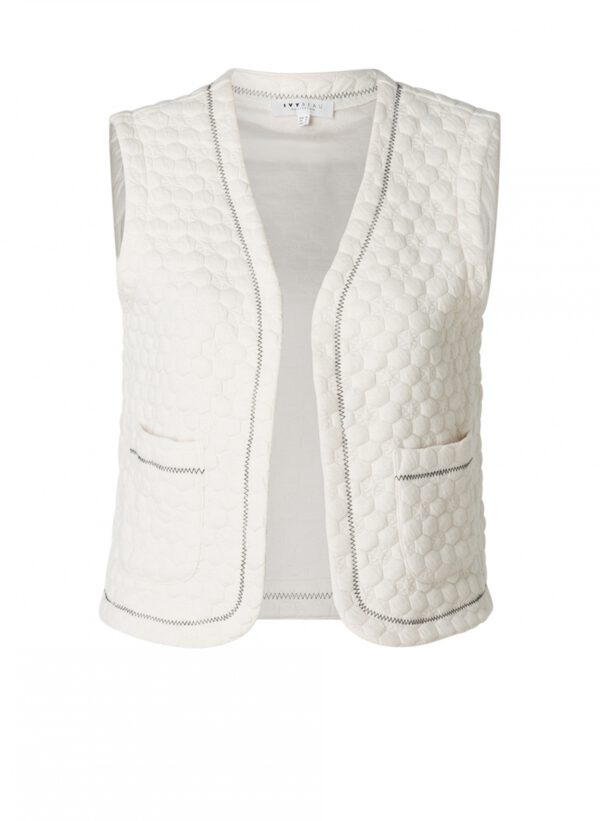 IVY BEAU phille gilet off white