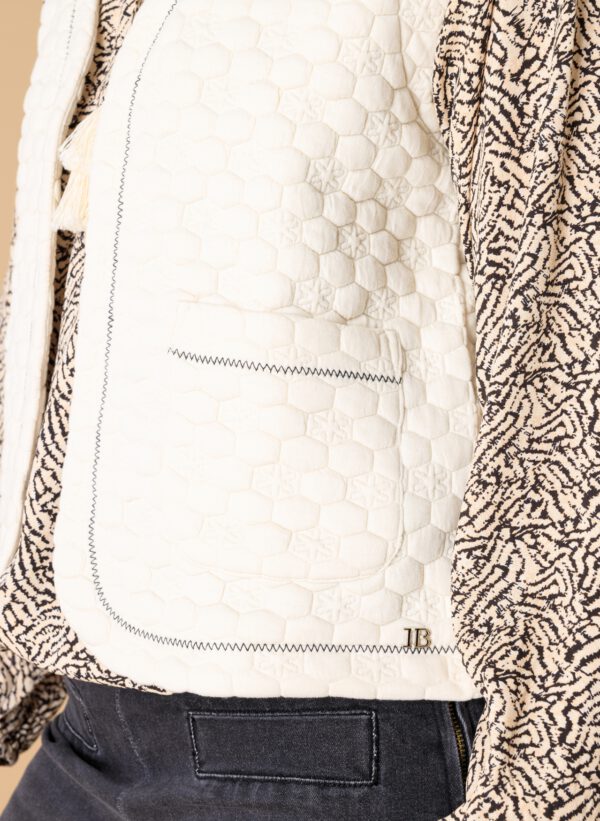 IVY BEAU phille gilet off white - Afbeelding 3