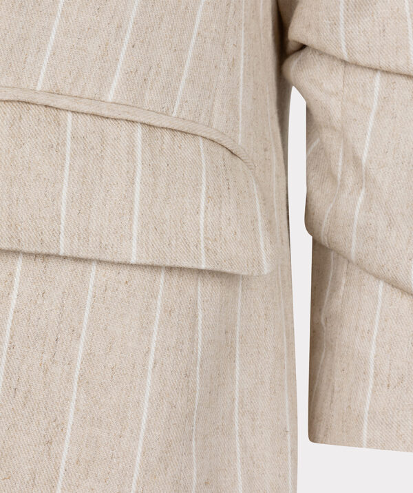 Esqualo blazer linen stripe sand - Afbeelding 3