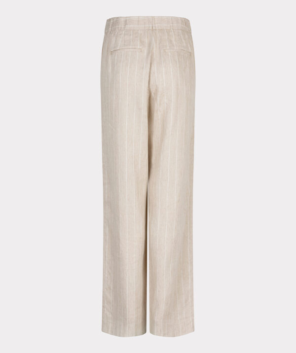 Esqualo trouser linen stripe sand - Afbeelding 2