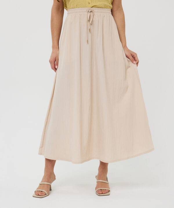 Esqualo skirt maxi wide light sand - Afbeelding 4